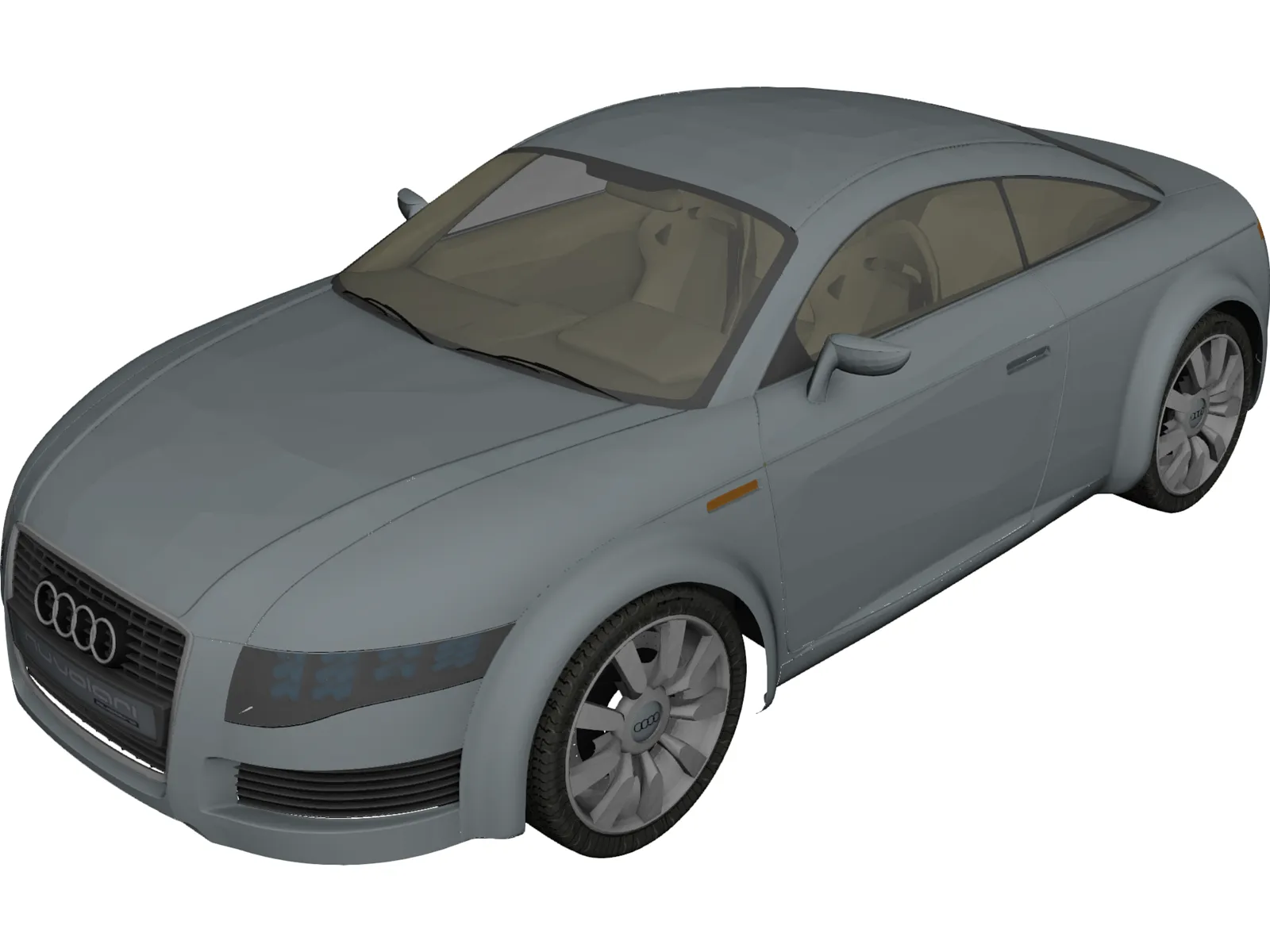 Audi Nuvolari Quattro Concept 3D Model