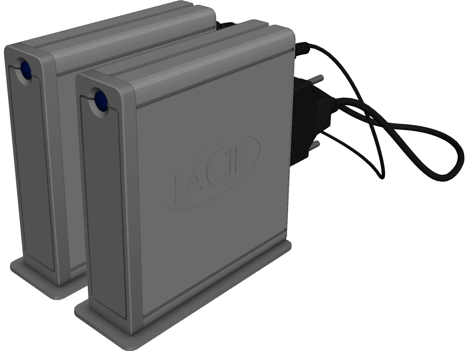 Lacie Hard Drive 3D Model