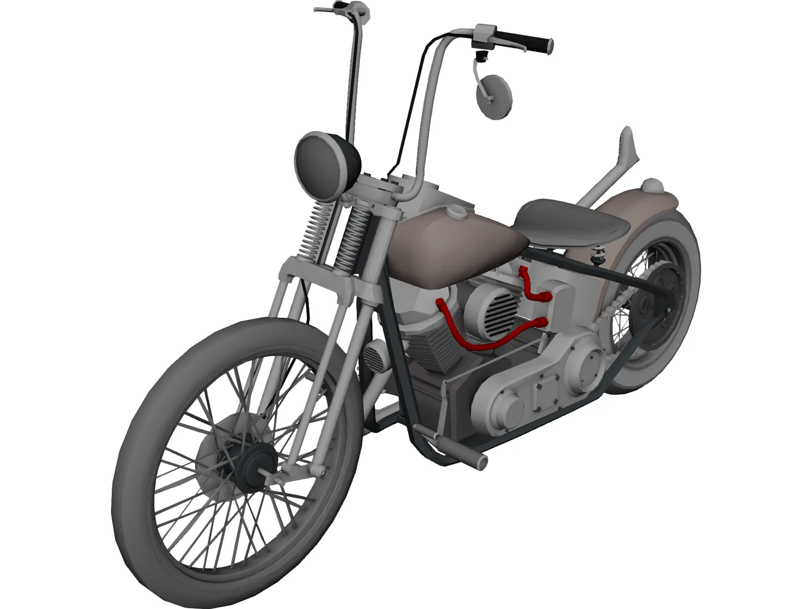 Harley-Davidson Custom 3D Model