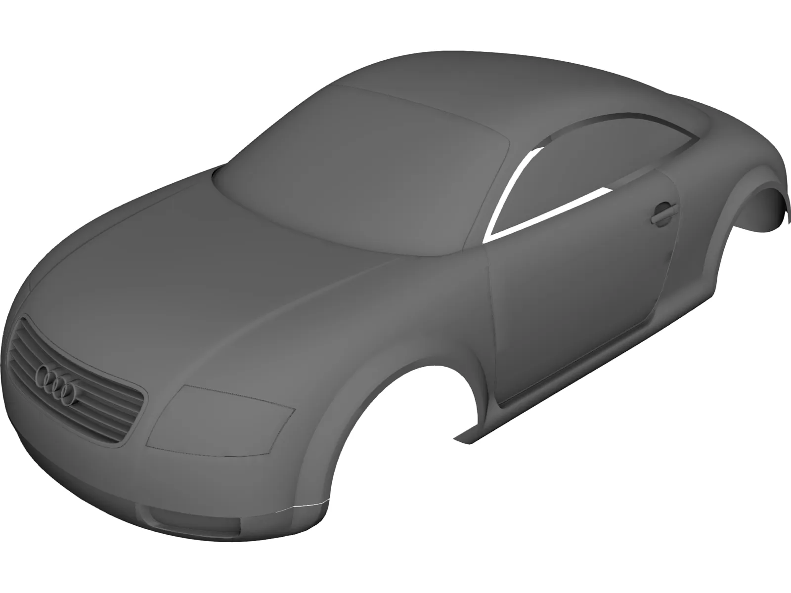 Audi TT Body 3D Model