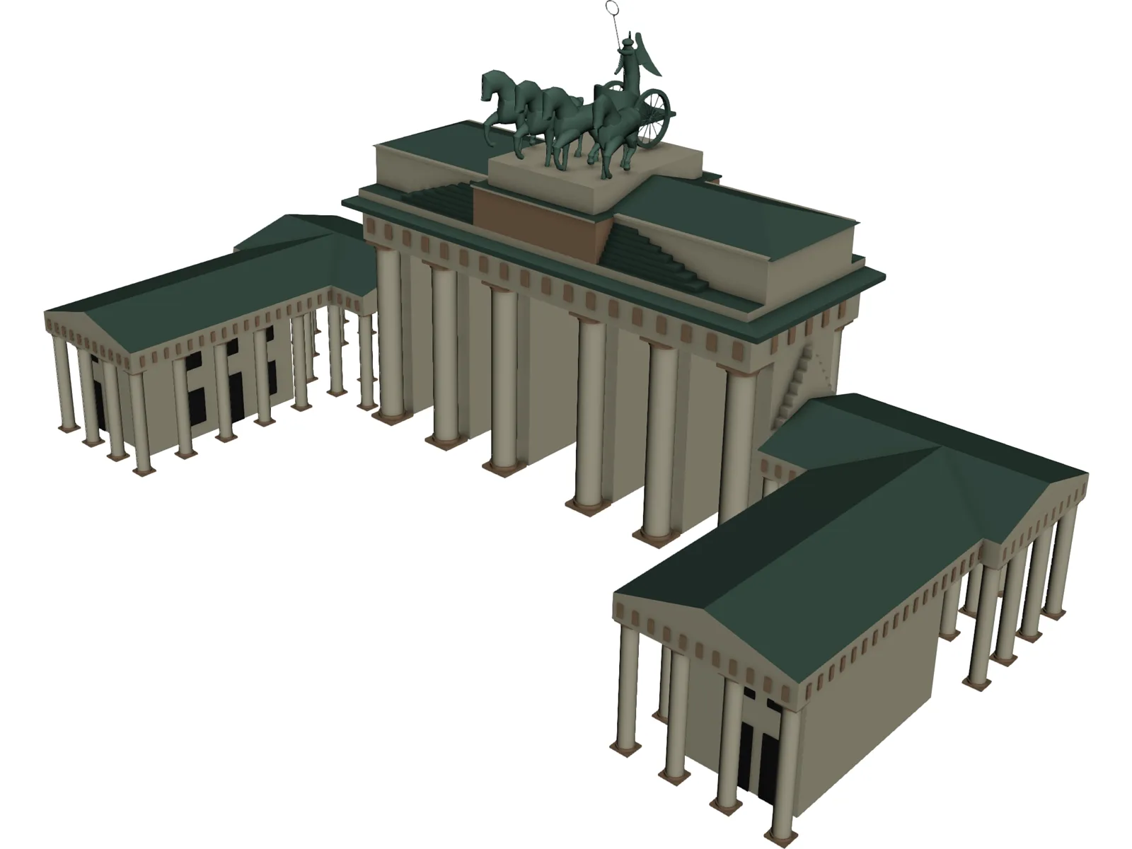 Brandenburg Gate Berlin 3D Model