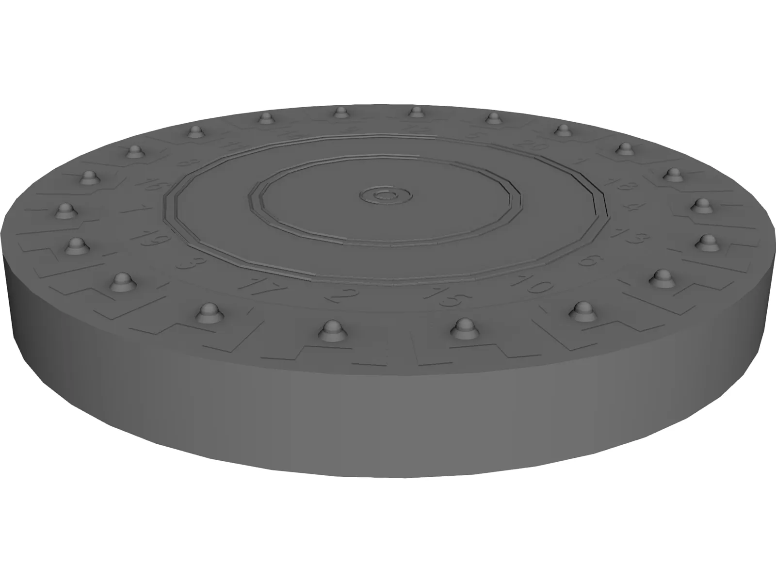 Darts Board 3D Model