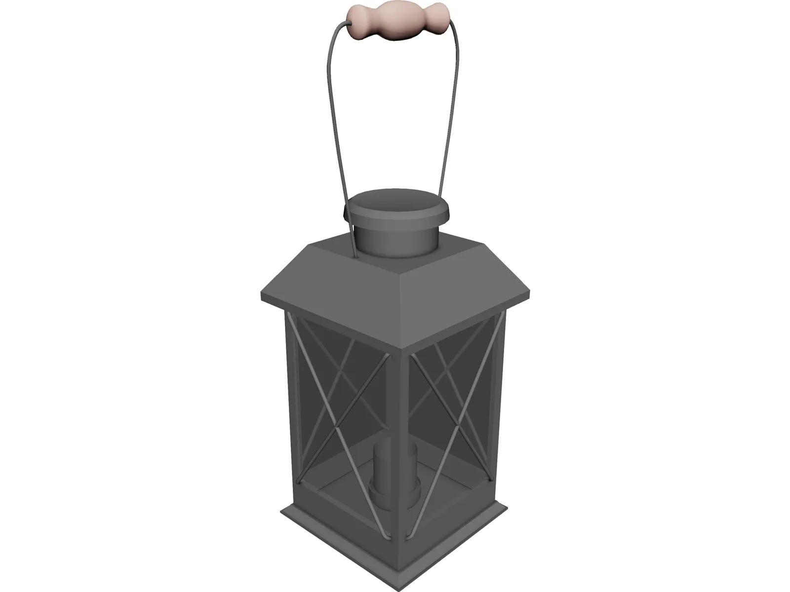 Colonial American Lantern 3D Model