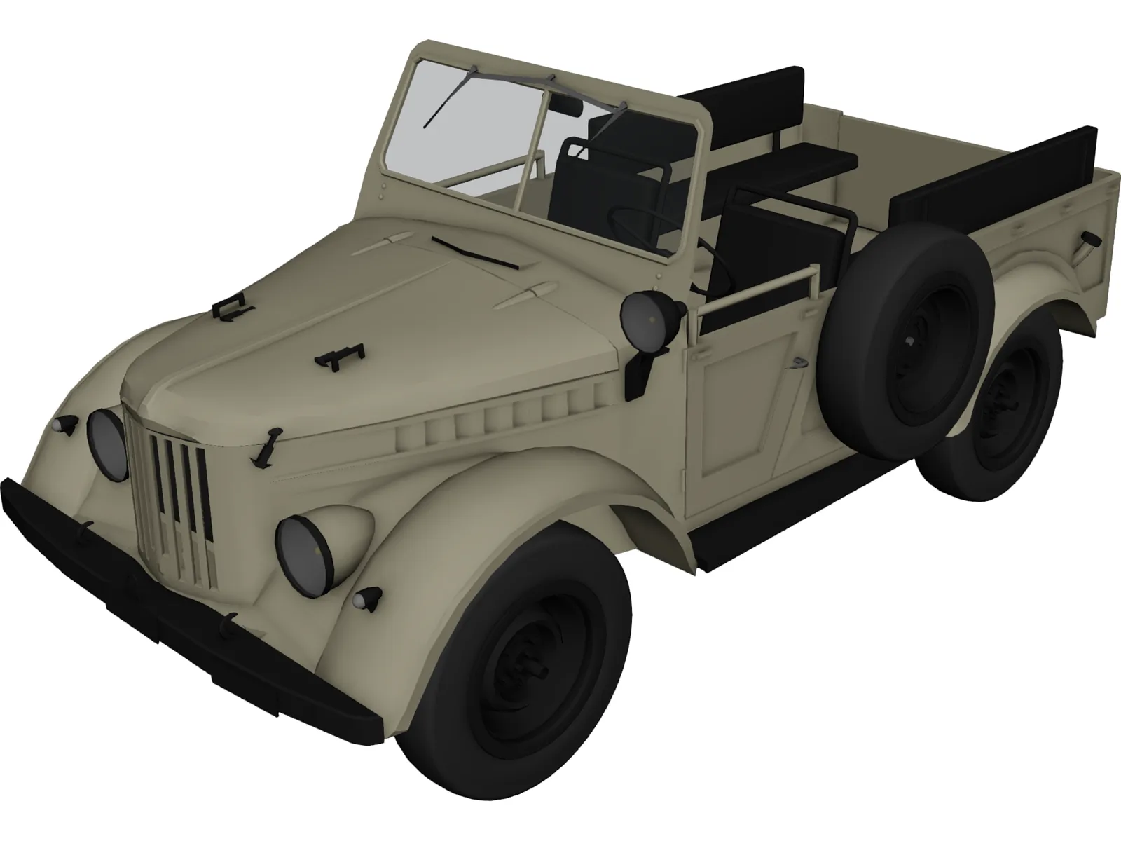 GAZ 69 3D Model