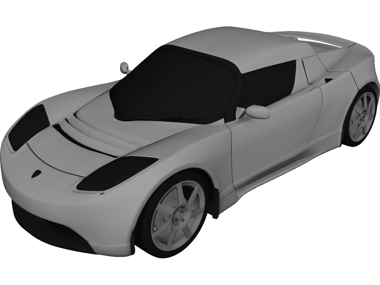 Tesla Roadster 3D Model