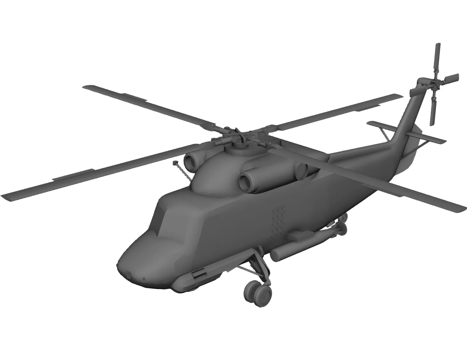 Kaman SH-2 Seasprite 3D Model