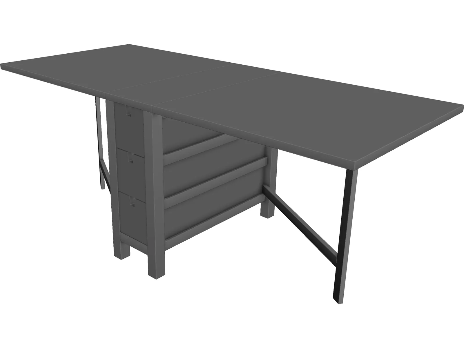 Foldable Table 3D Model