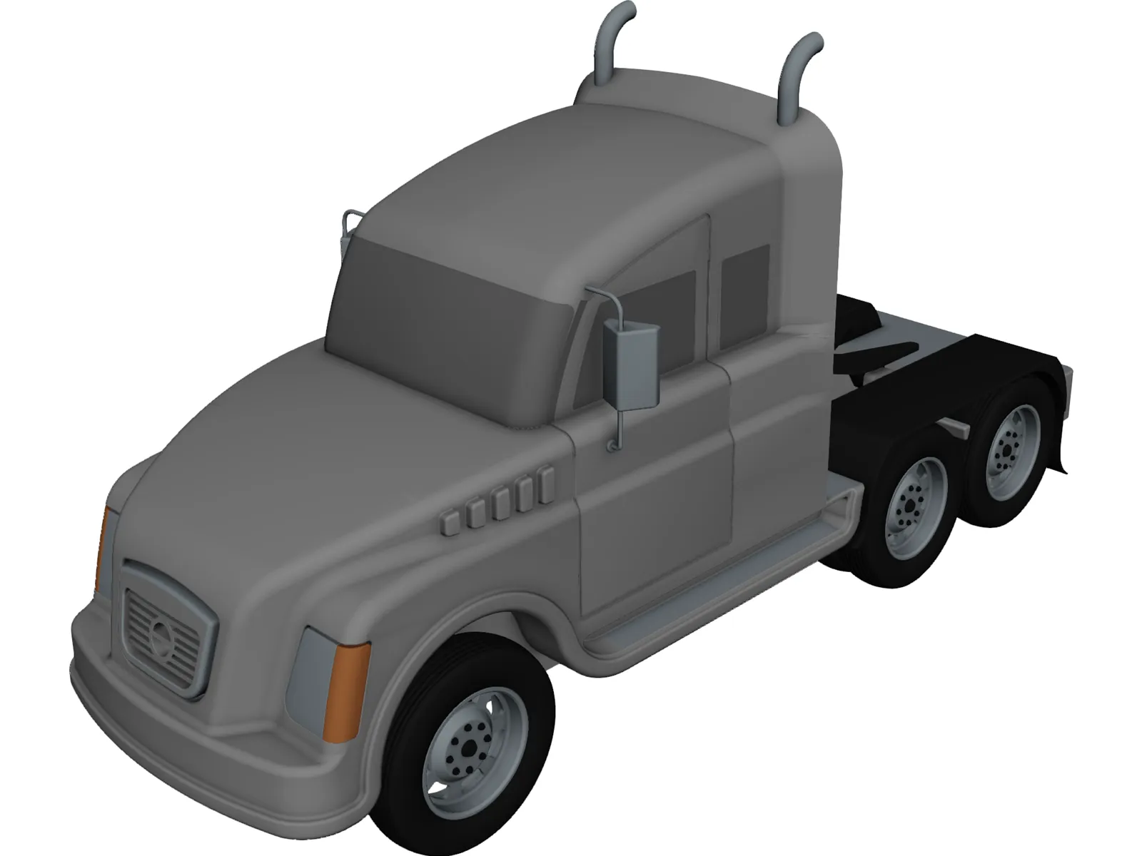 Heavy Duty Truck 3D Model