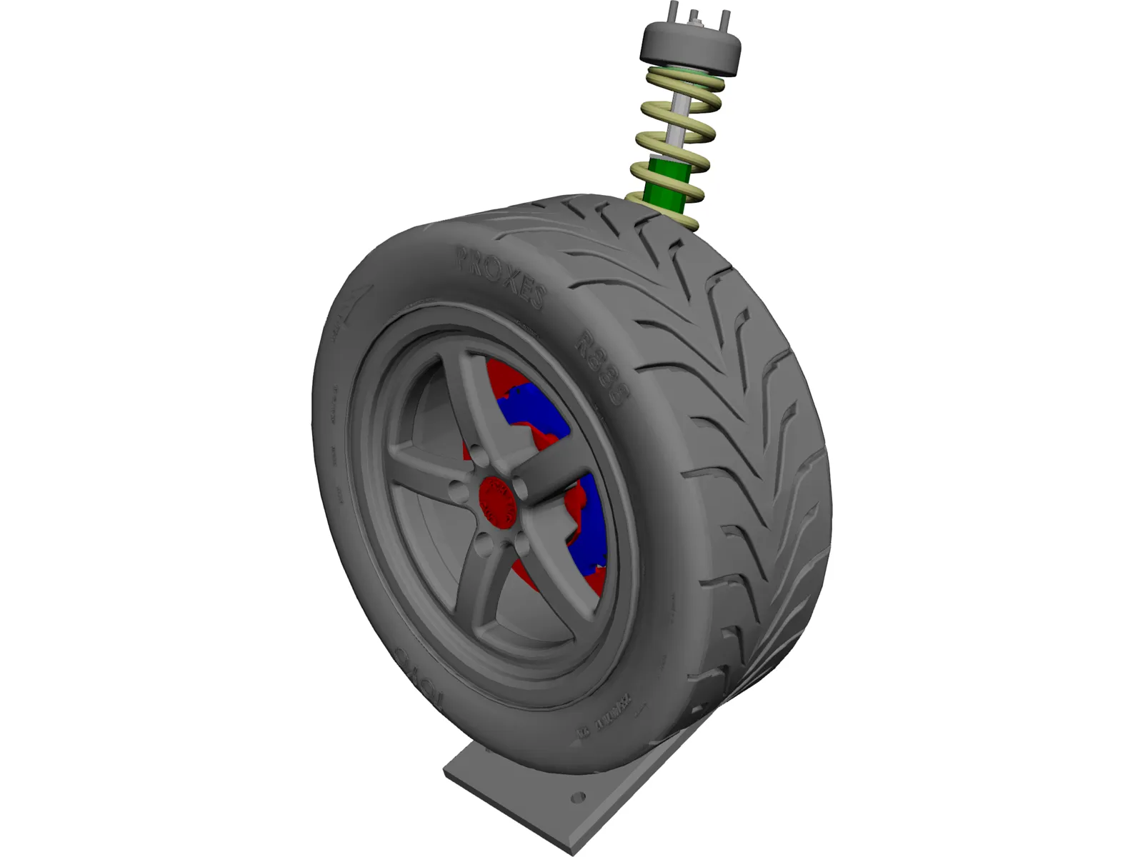 Datsun 240Z Race Suspension 3D Model