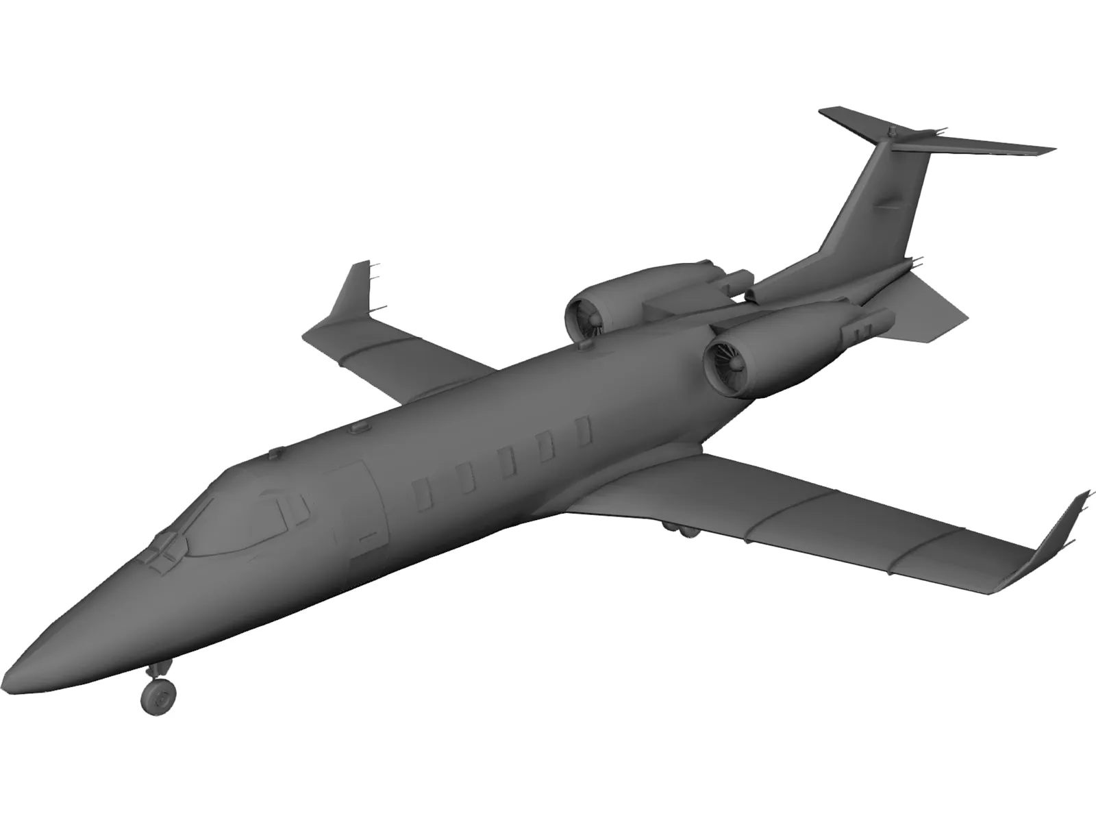 Bombardier Learjet 60 3D Model