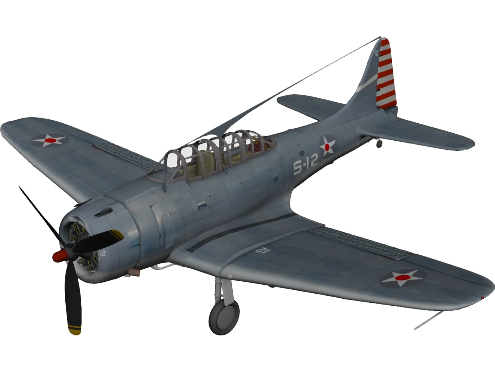 Dauntless Dive Bomber 3D Model