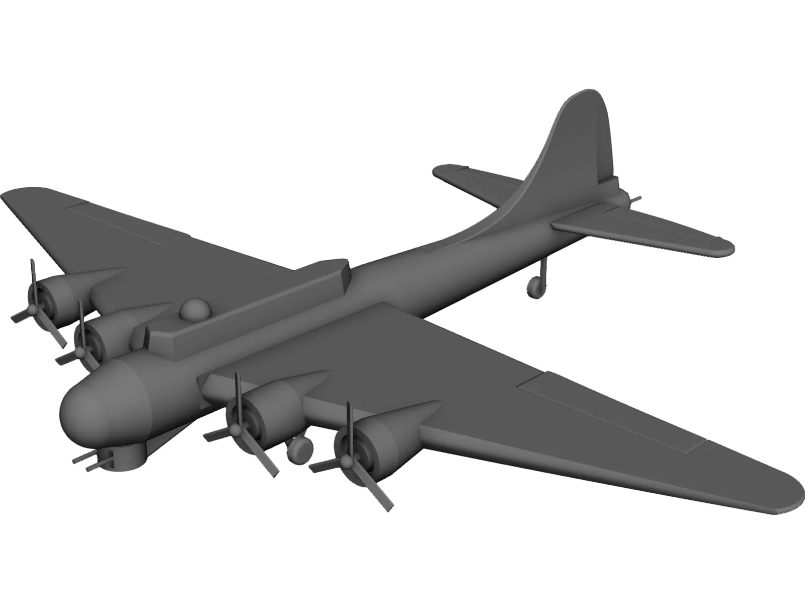 Boeing B-17 Flying Fortress 3D Model