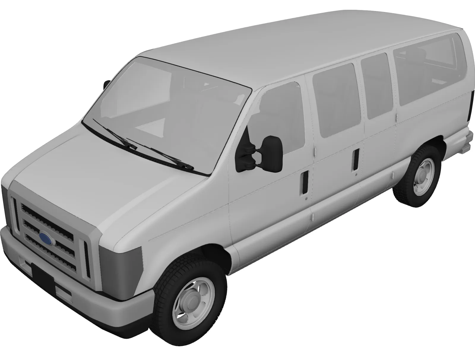 Ford E150 (2009) 3D Model