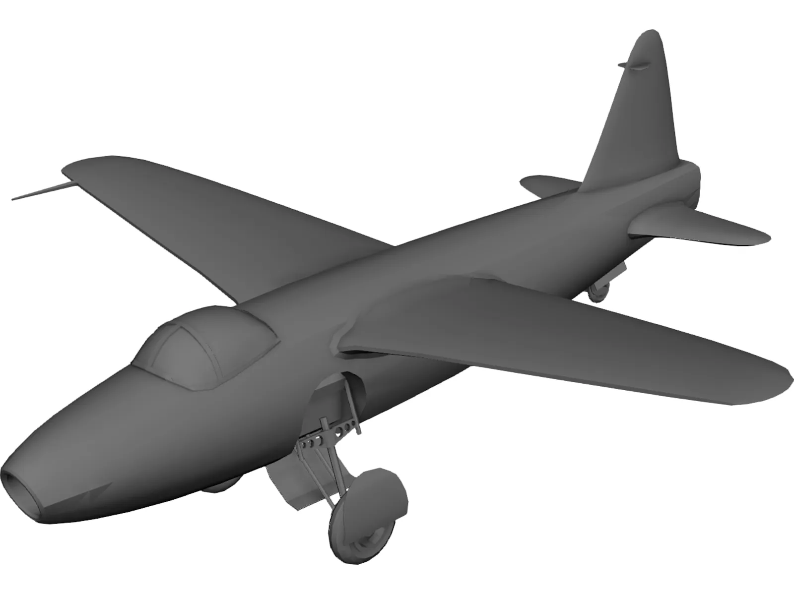 Heinkel He 178 3D Model