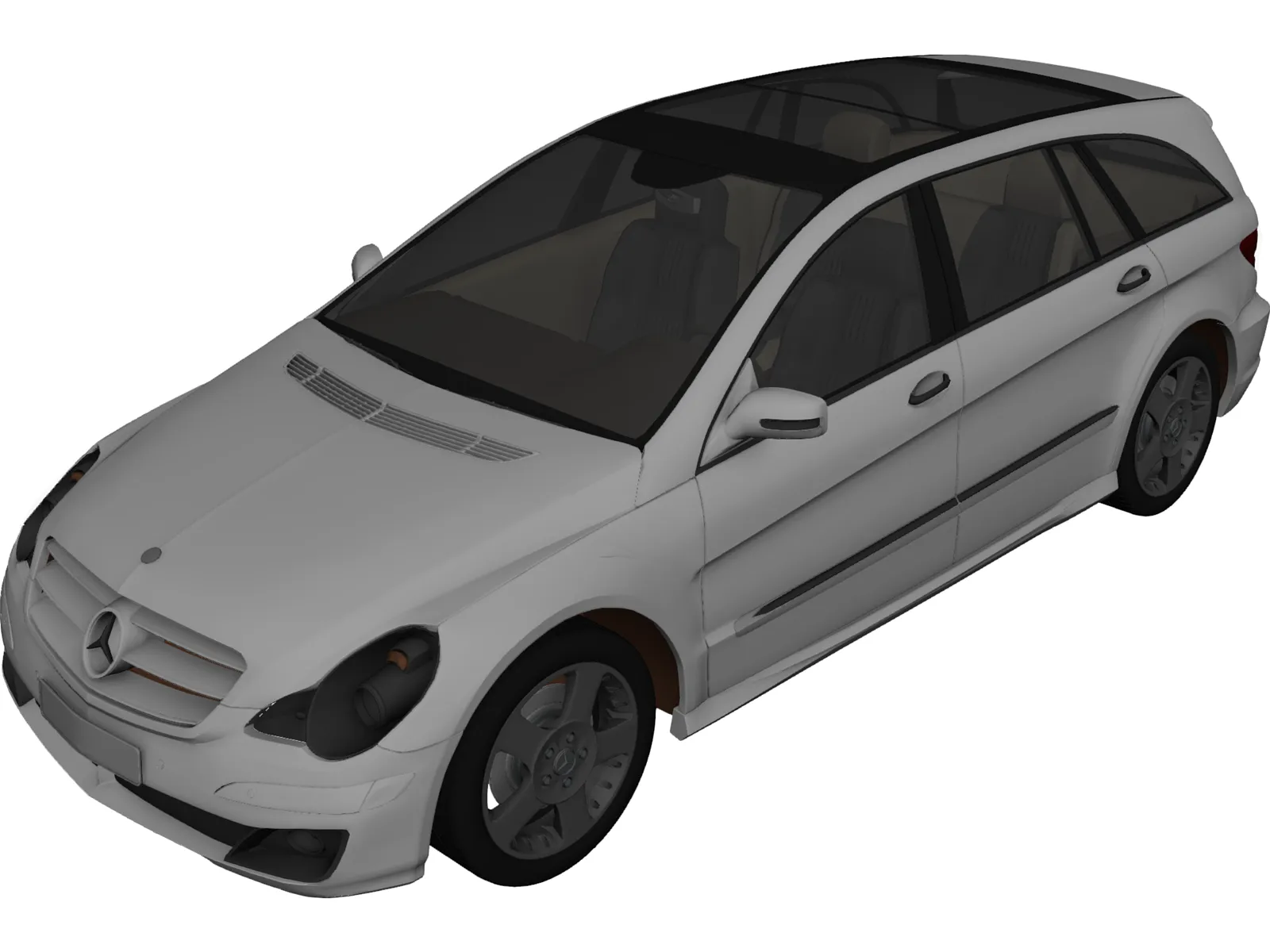Mercedes-Benz R-Class 3D Model - 3DCADBrowser