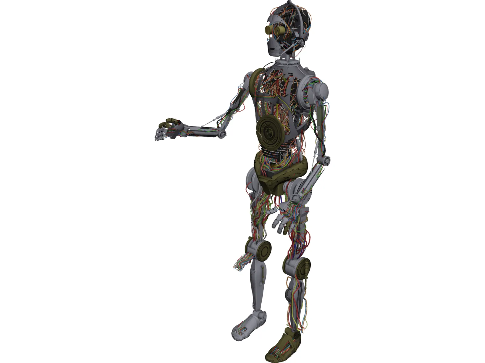 Star Wars C3PO Robot 3D Model