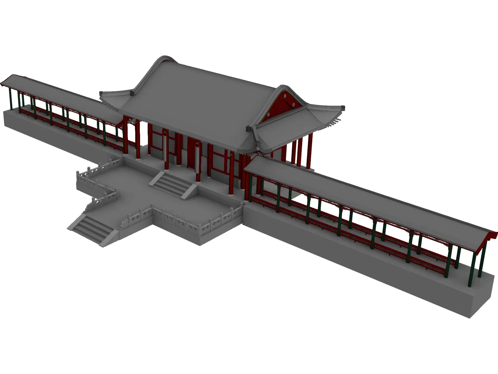 Chinese Building 3D Model