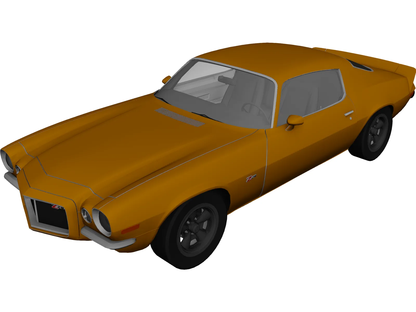 Chevrolet Camaro Z28 (1972) 3D Model