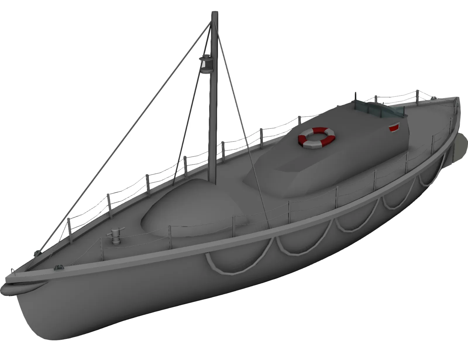 41ft Watson Class Lifeboat  3D Model