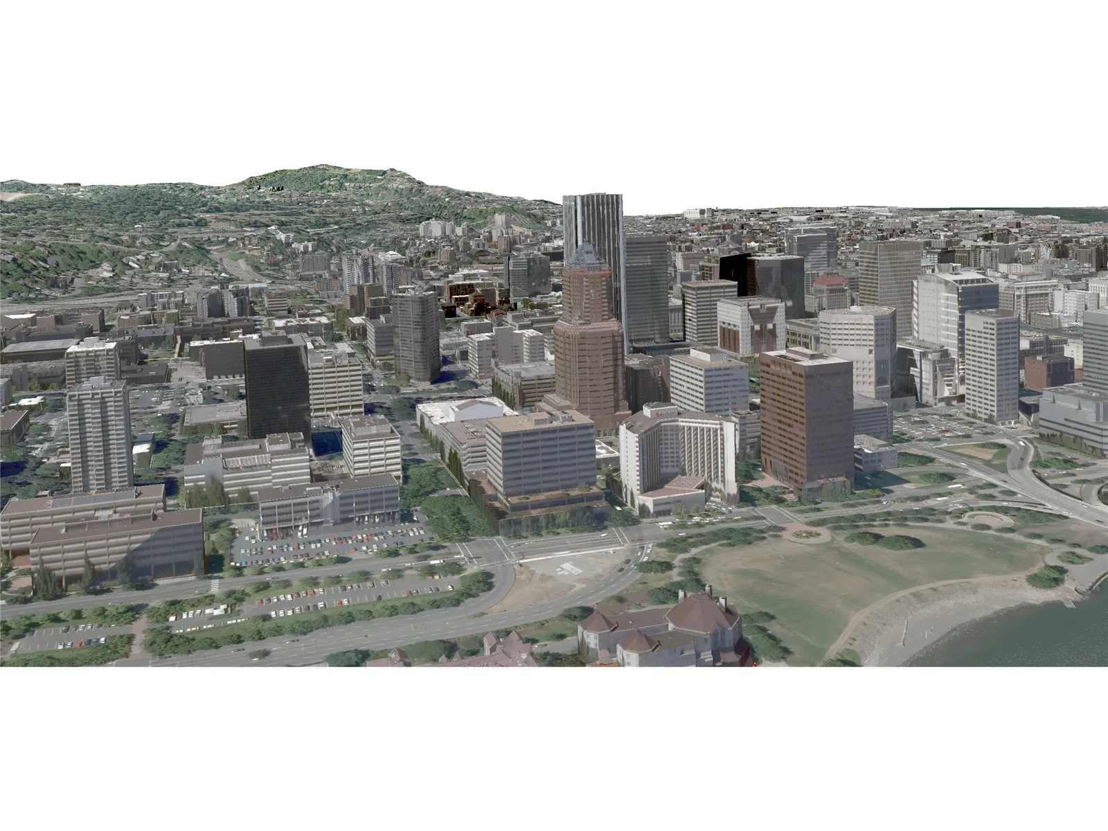 Portland City, Oregon 3D Model