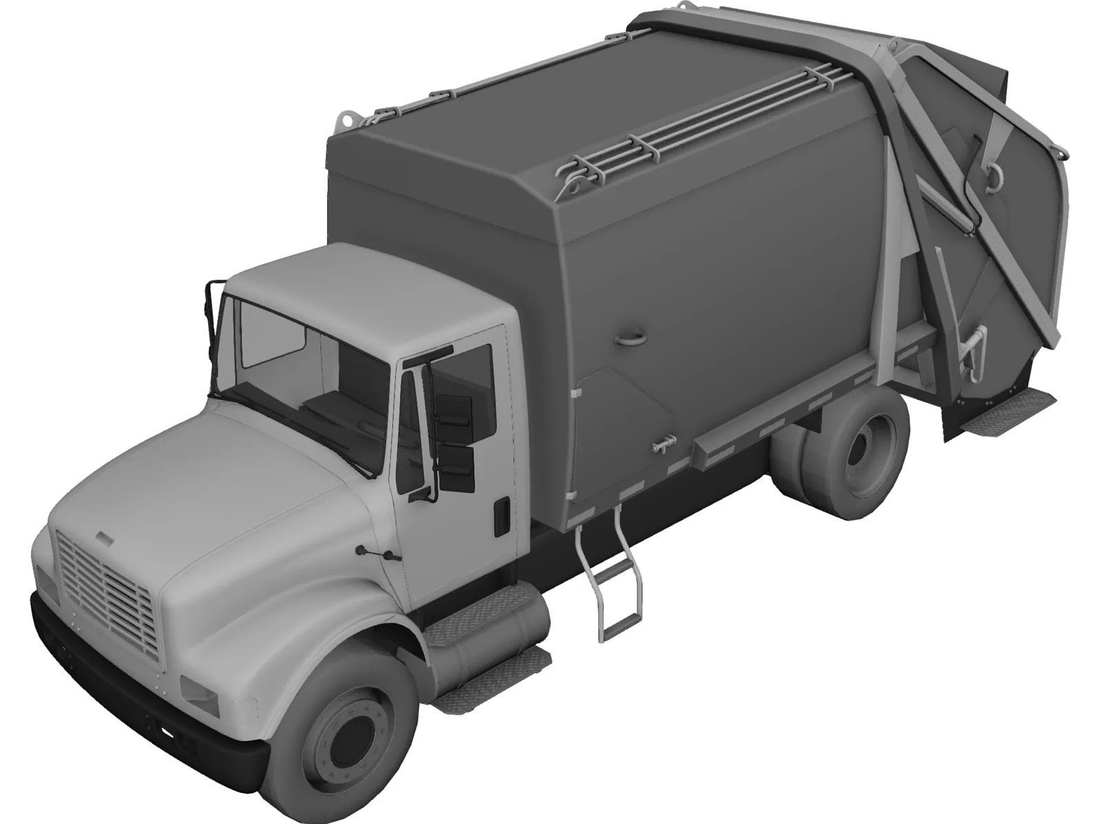 Truck Garbage Environmental 3D Model