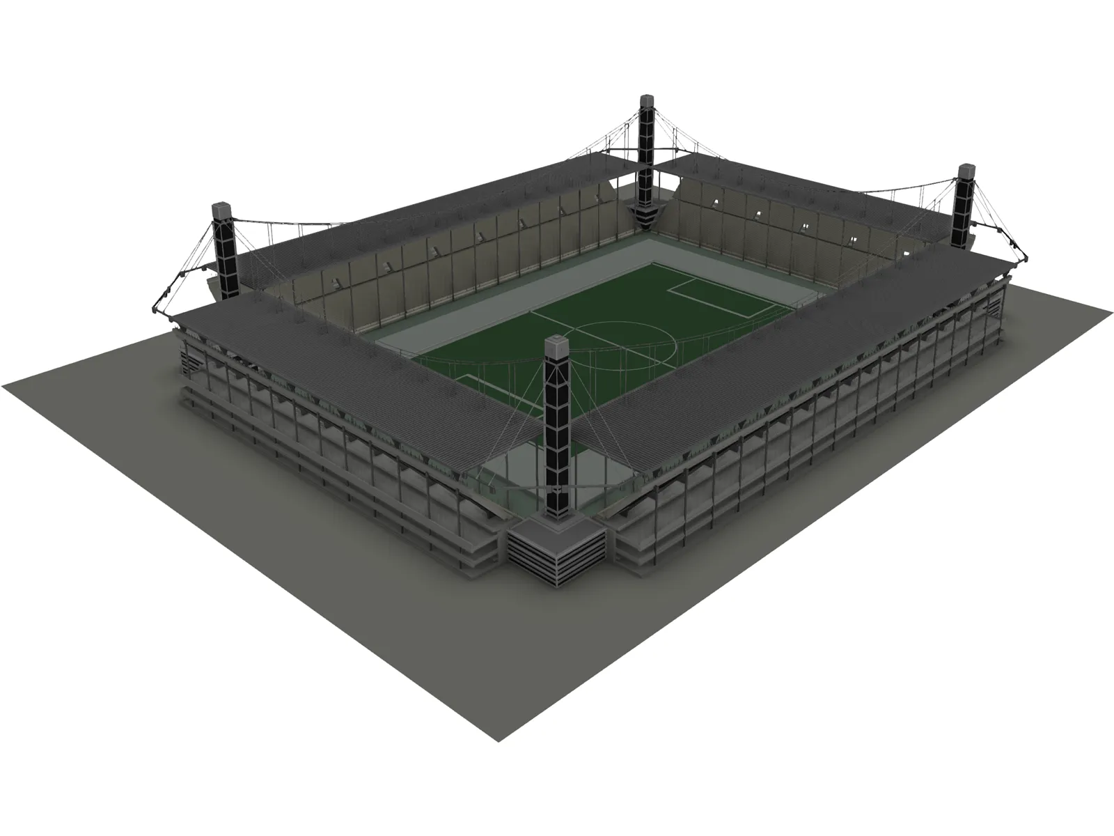 Europe Stadium 3D Model