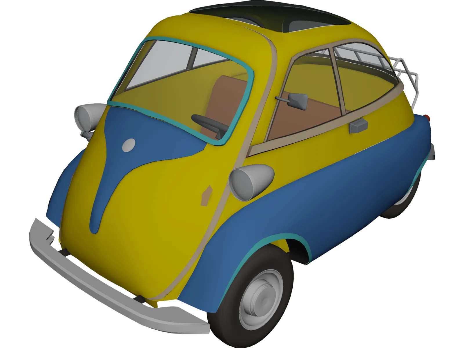 BMW Isetta 250 (1956-1962) [+Interior] 3D Model