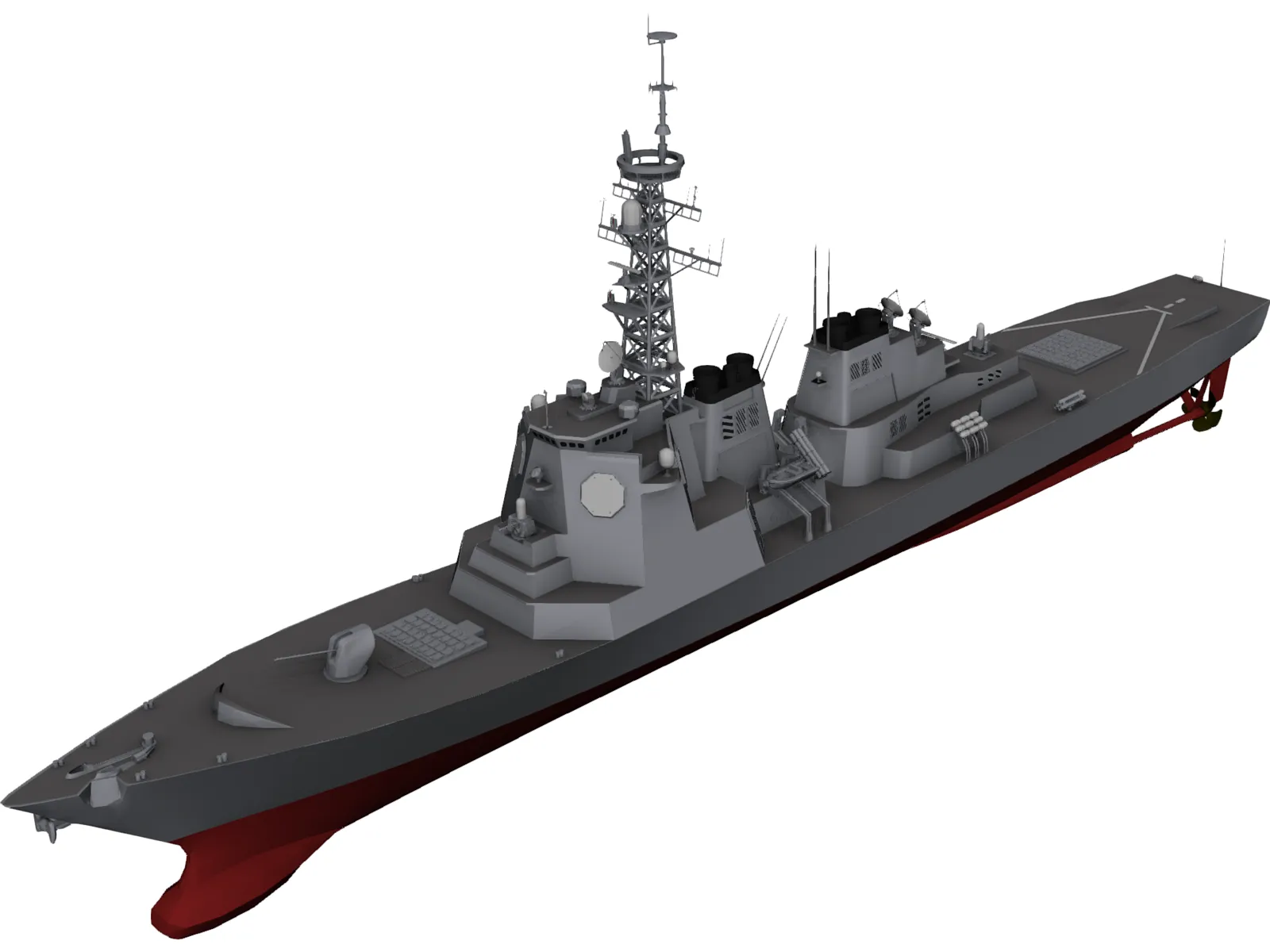 Kongo Destroyer 3D Model