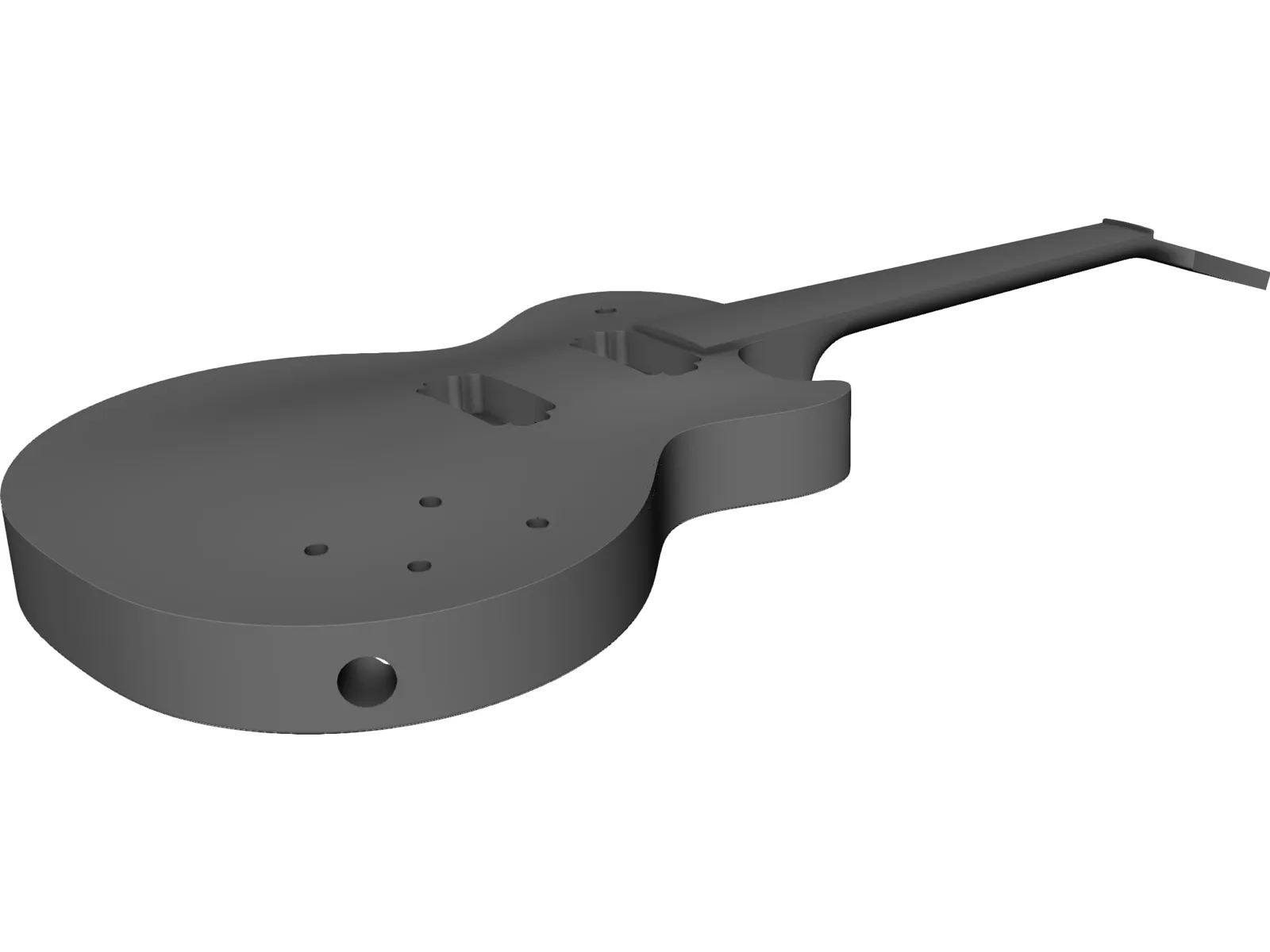 Gibson Les Paul Standard Guitar Body 3D Model