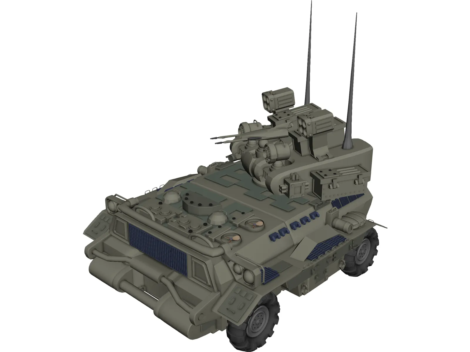 Armored Tank 3D Model