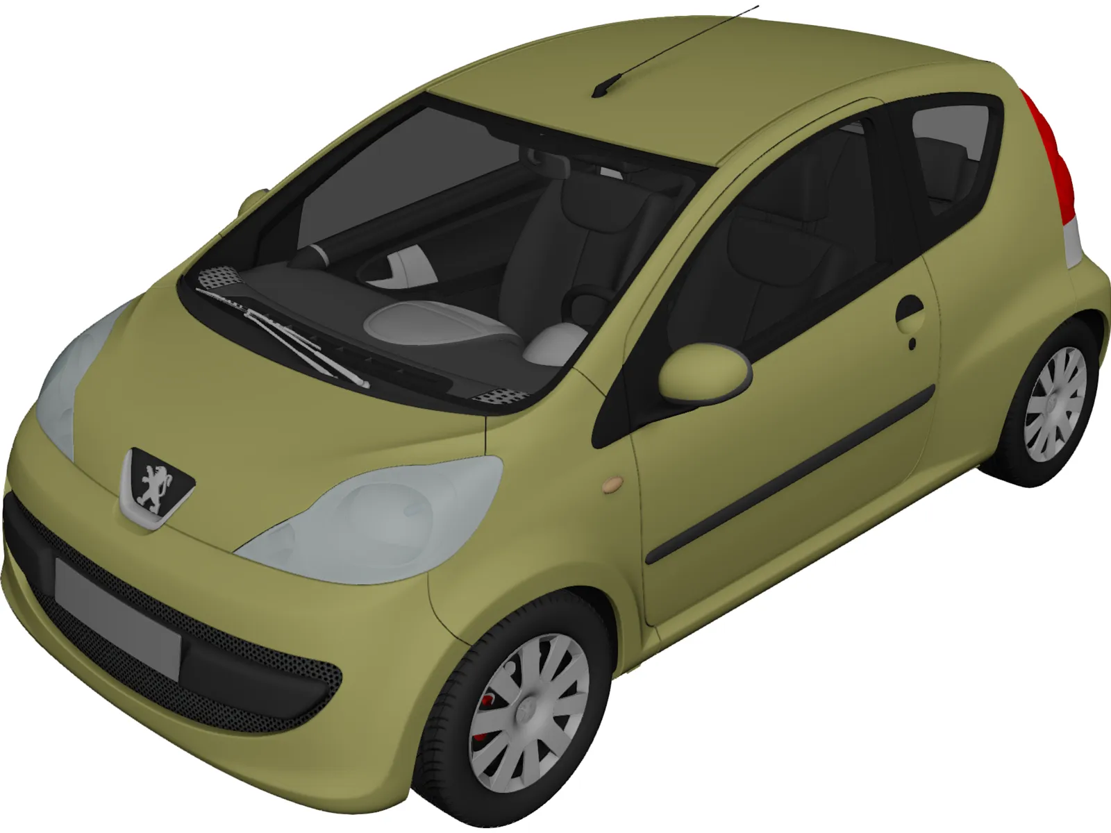 Peugeot 107 3D Model