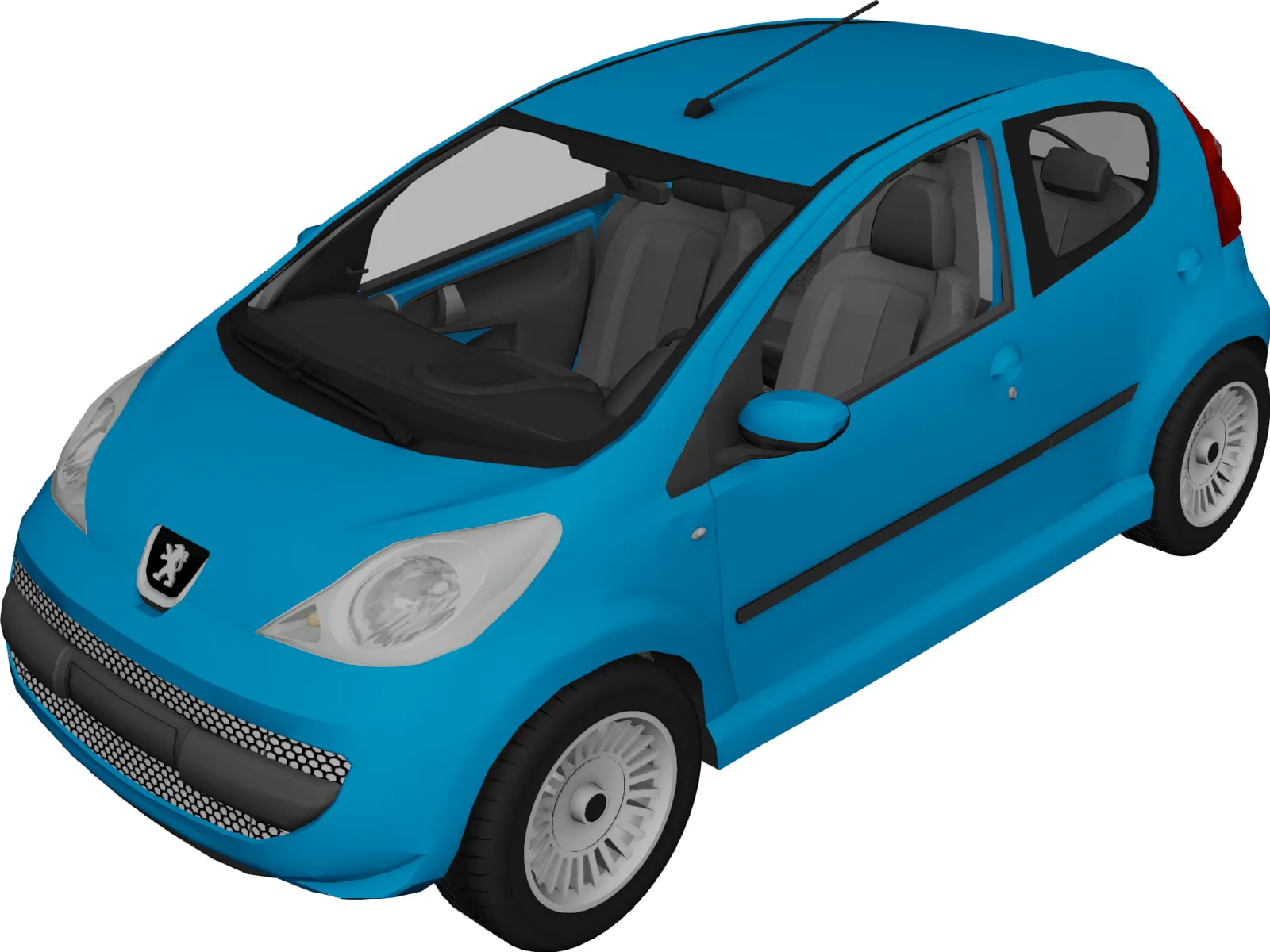 Peugeot 107 3D Model