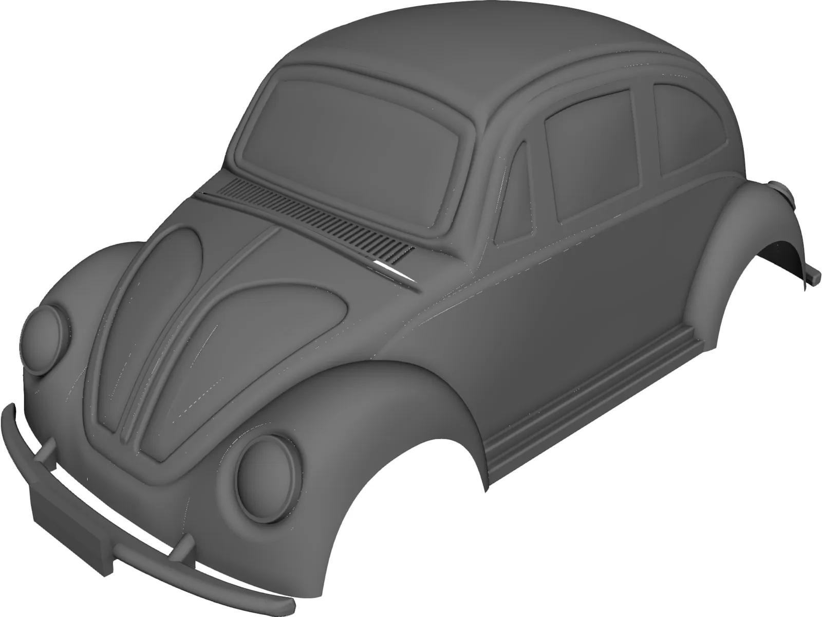 Volkswagen Beetle Body 3D Model