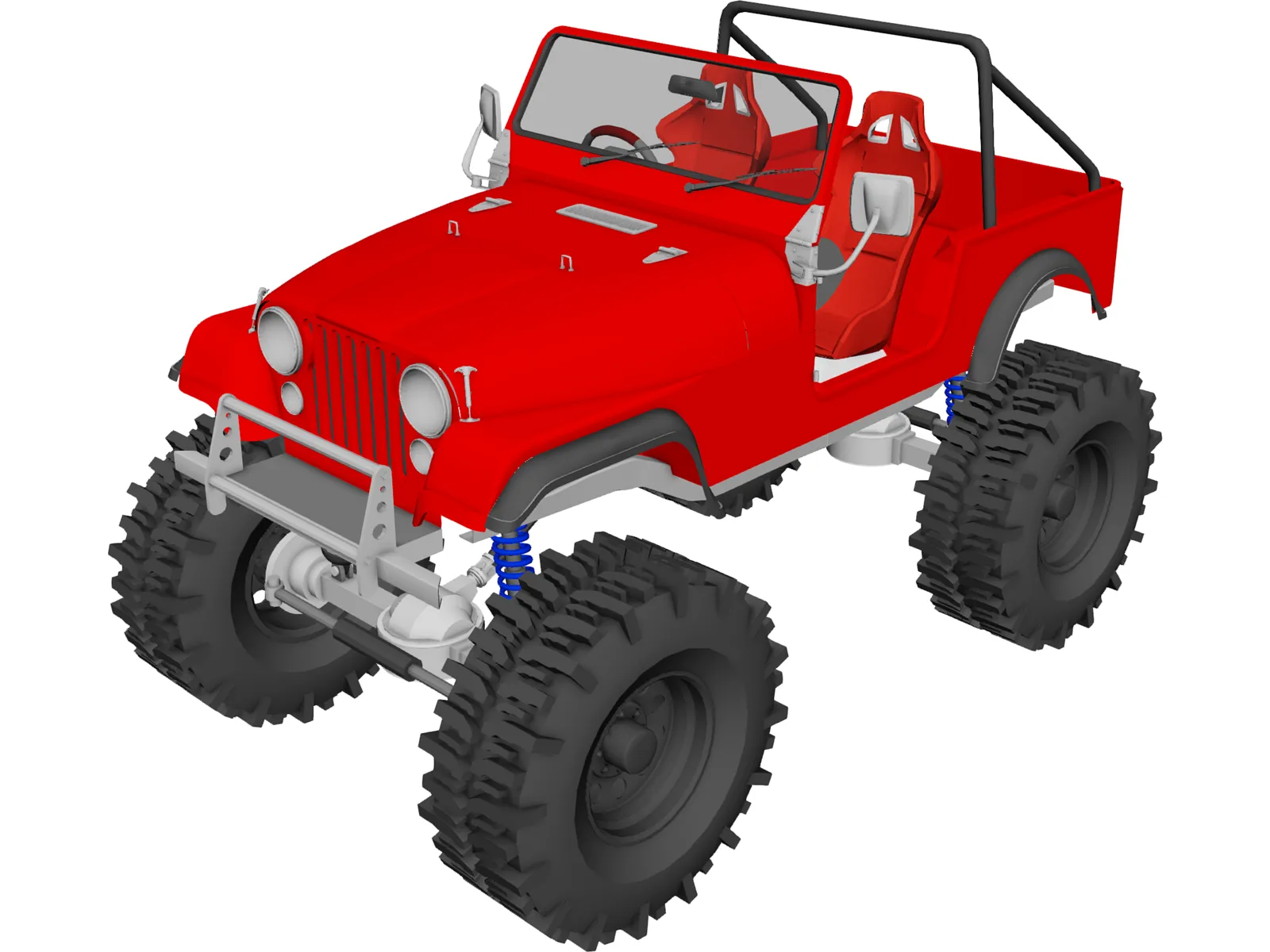 Jeep CJ-7 (1976) 3D Model