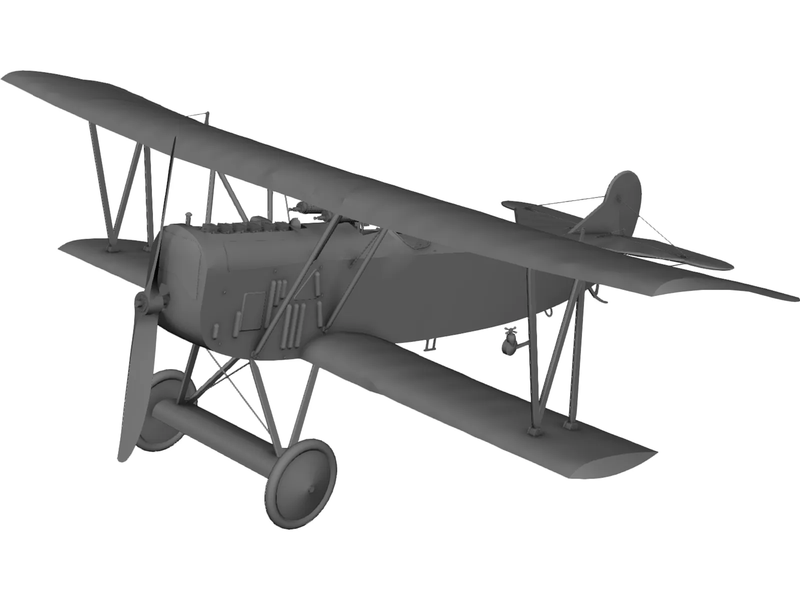 Fokker R7 3D Model