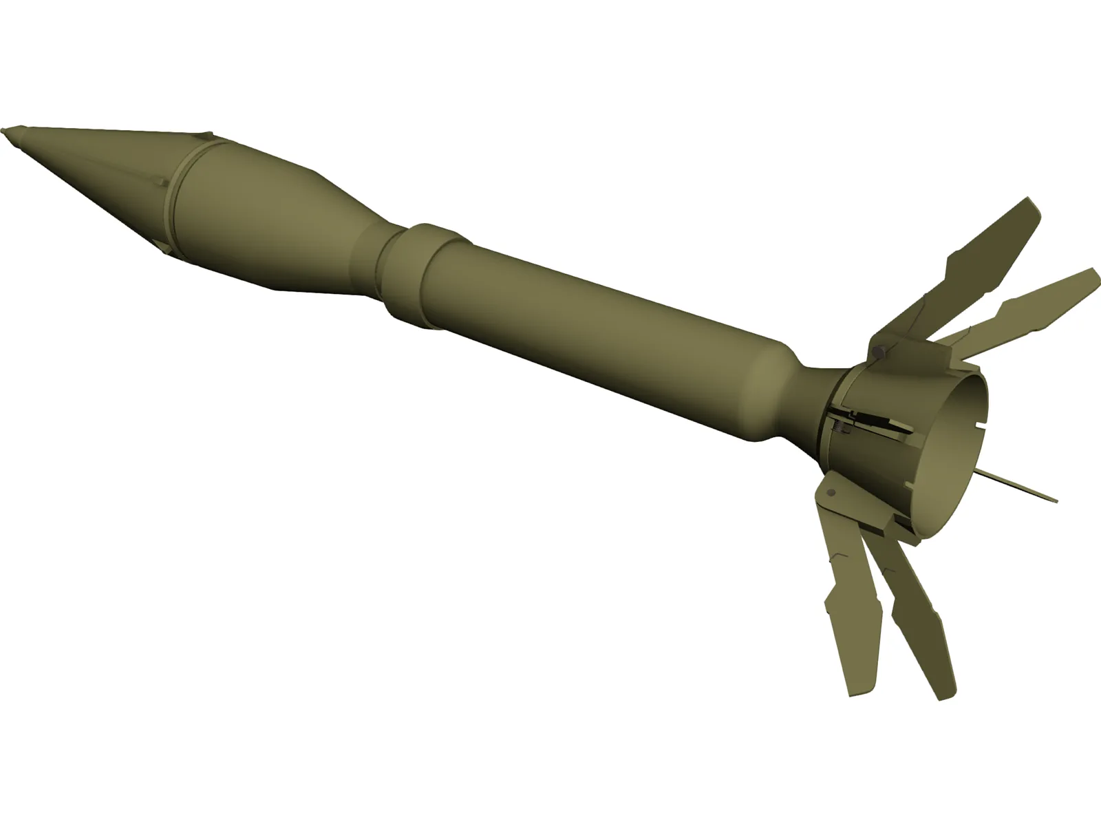 Instalaza Antitank Weapon 3D Model