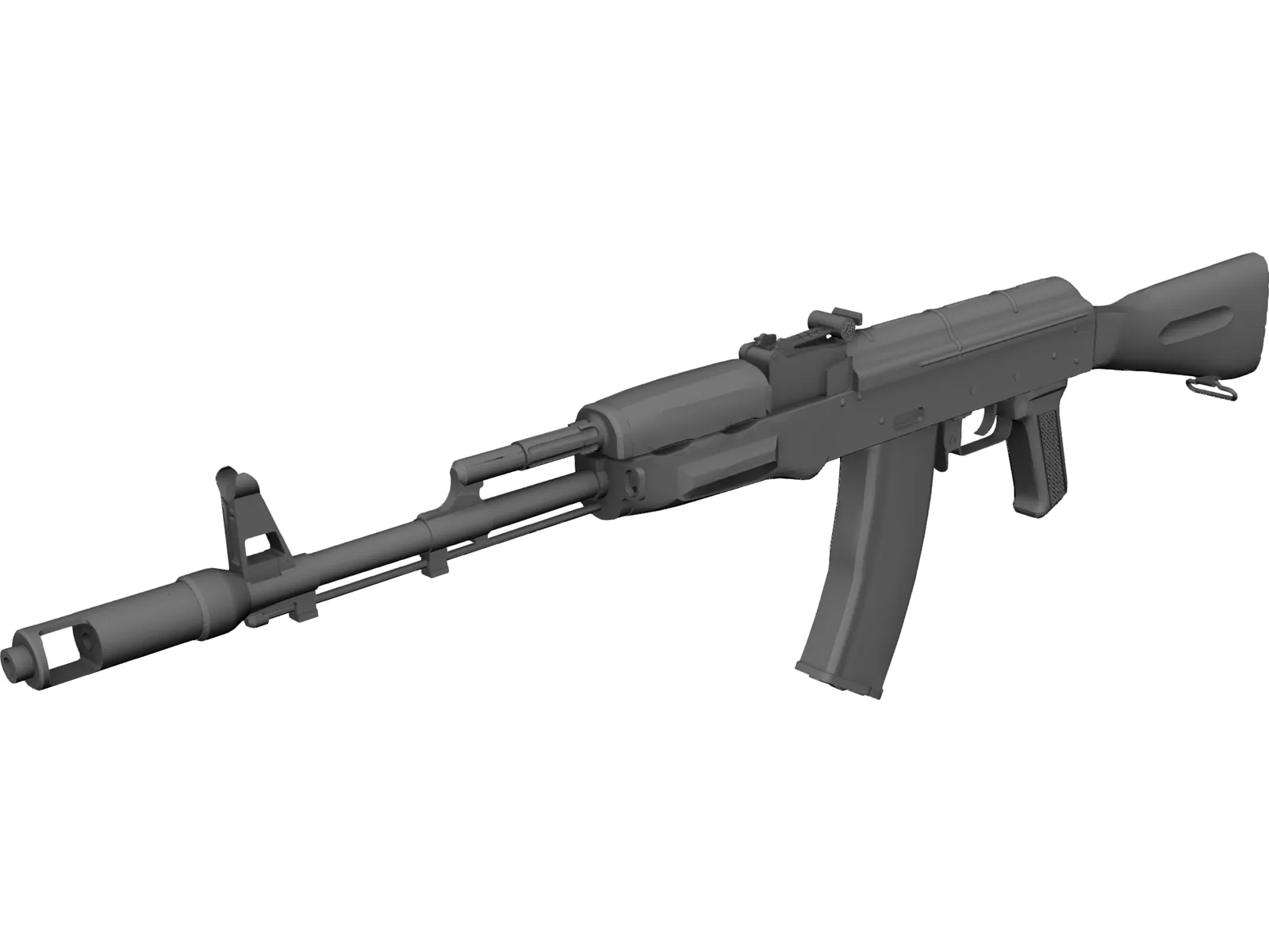 Kalasnikov AK-74 3D Model