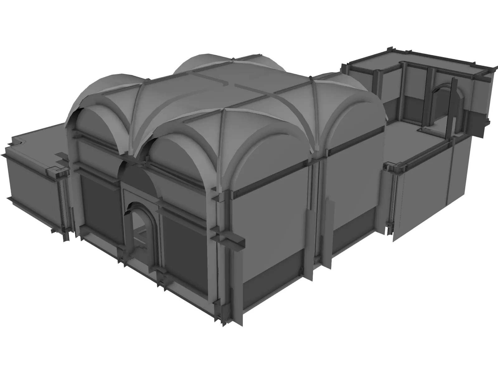 Building Temple 3D Model