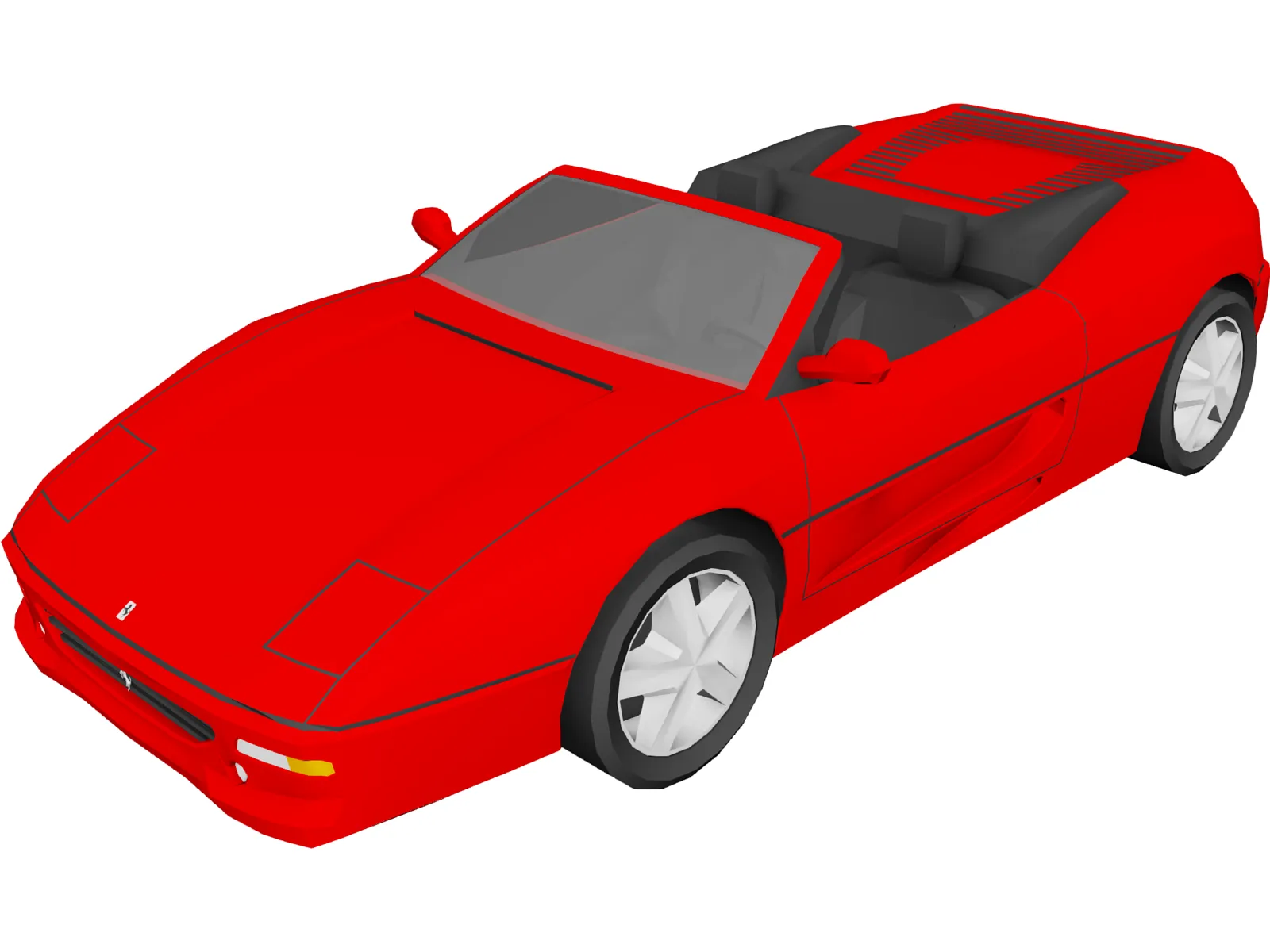 Ferrari F355 Spider 3D Model