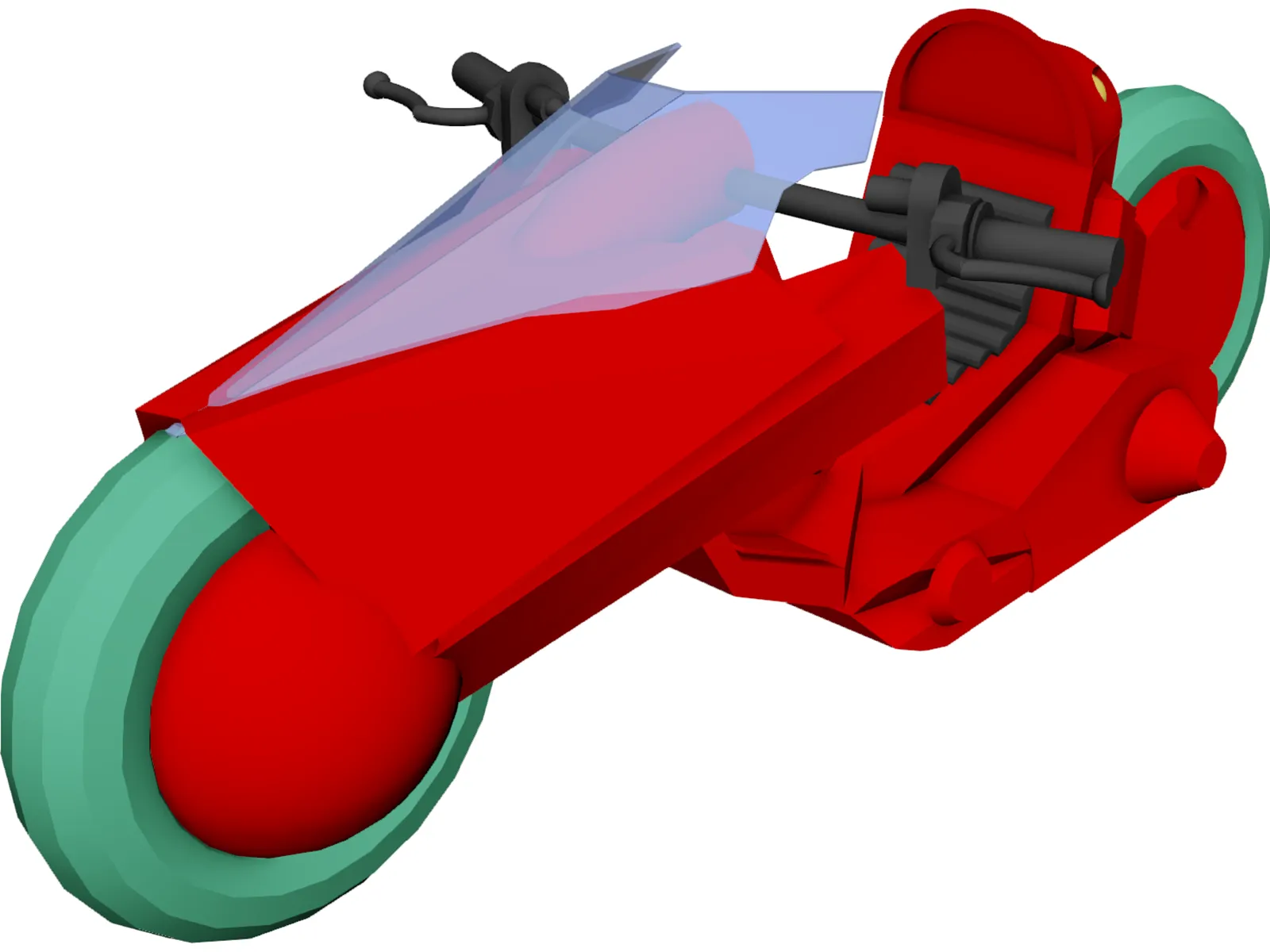 Akira Bike 3D Model