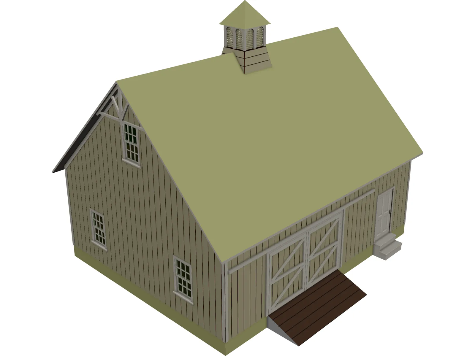 Machine Shed 3D Model