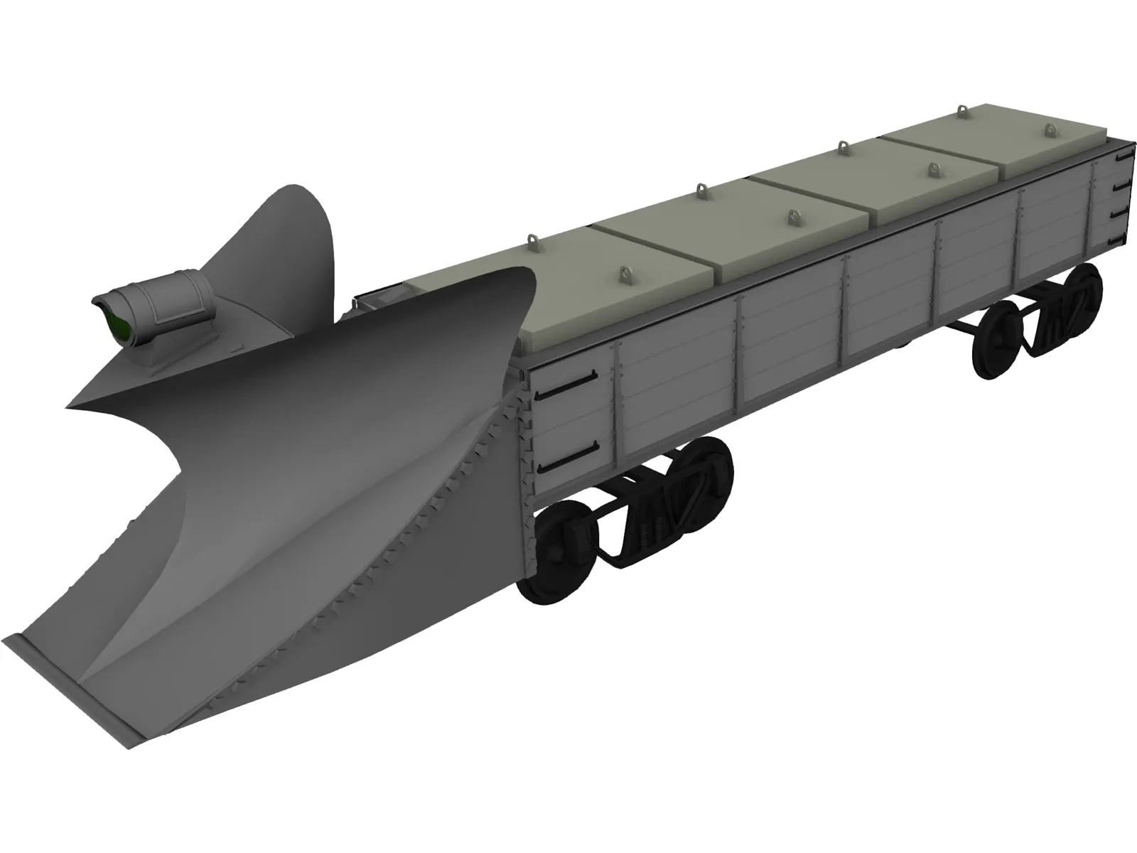 Snow Plow 500 Line 3D Model