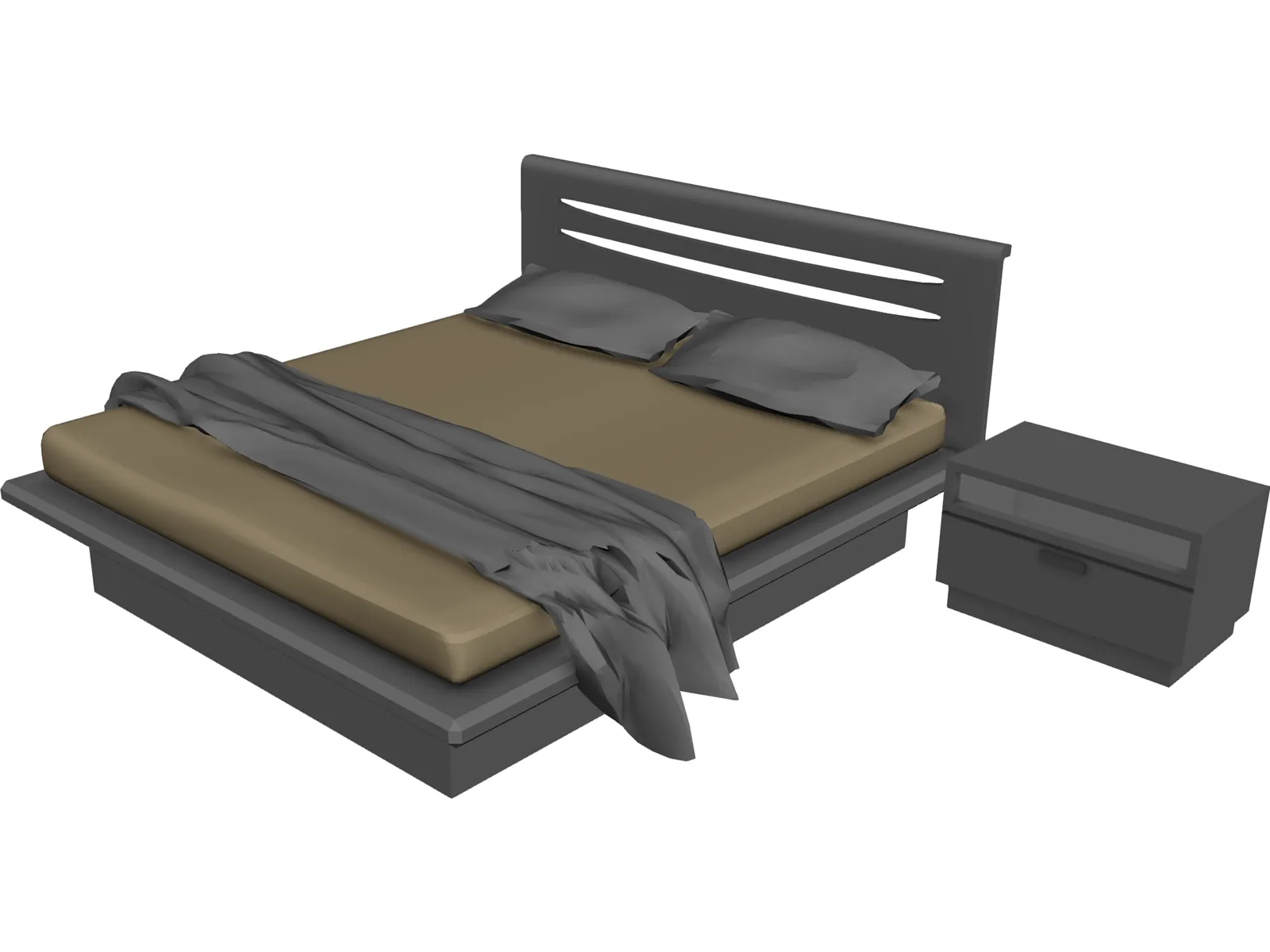 Bed Antanta 3D Model
