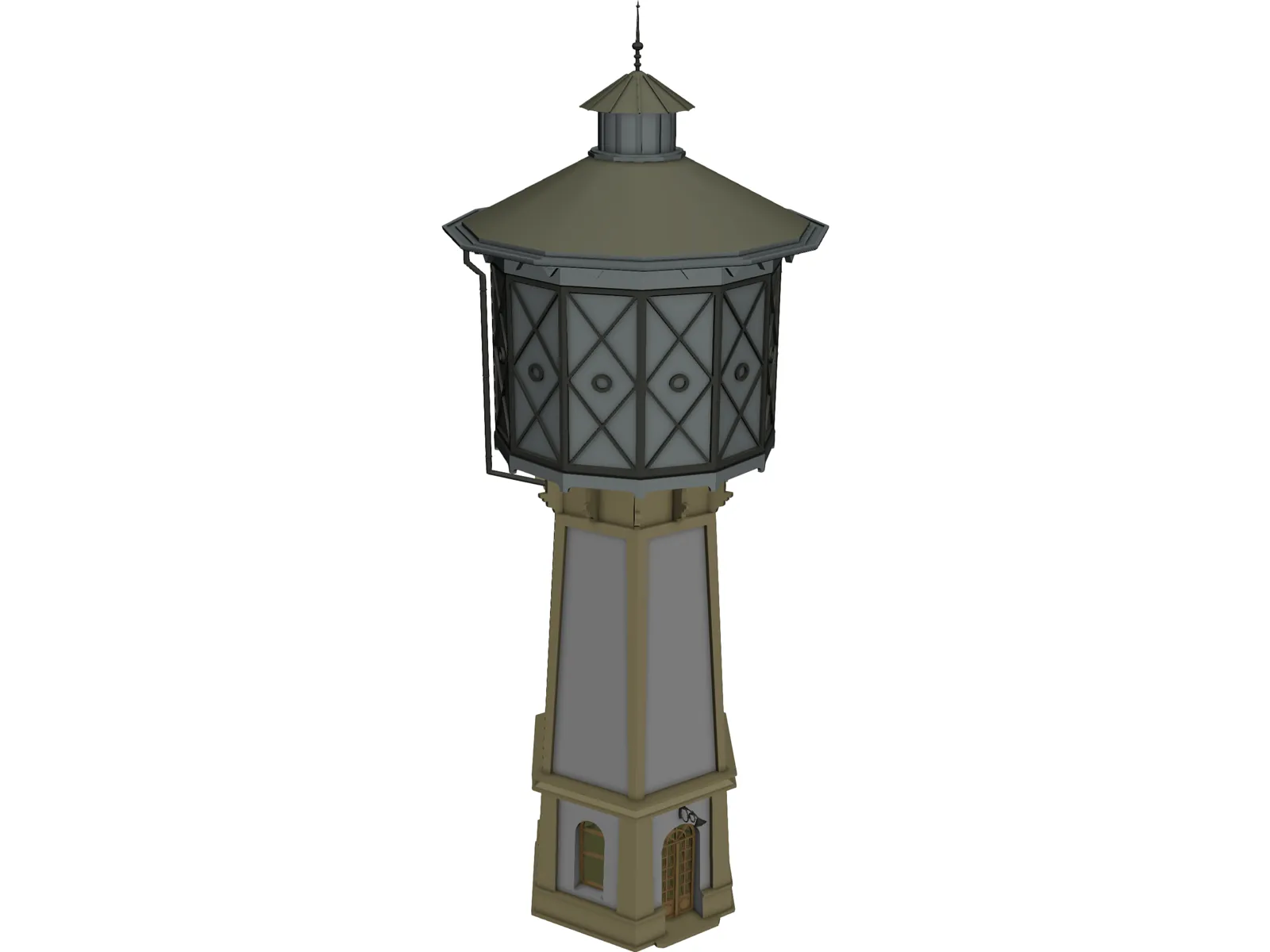 Water Tower 3D Model