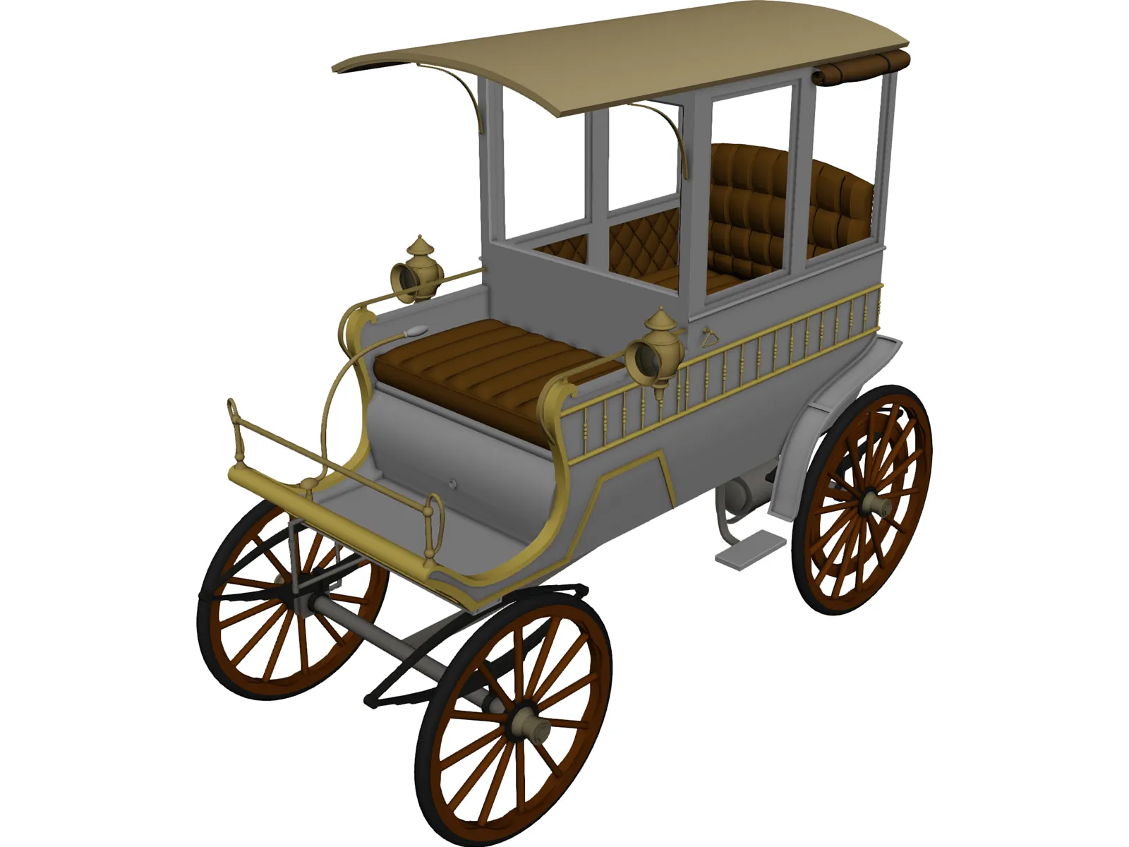 Woods Station Wagon (1900) 3D Model