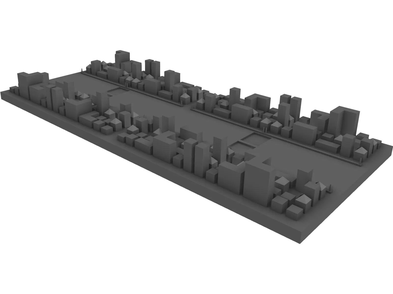 City Block 3D Model