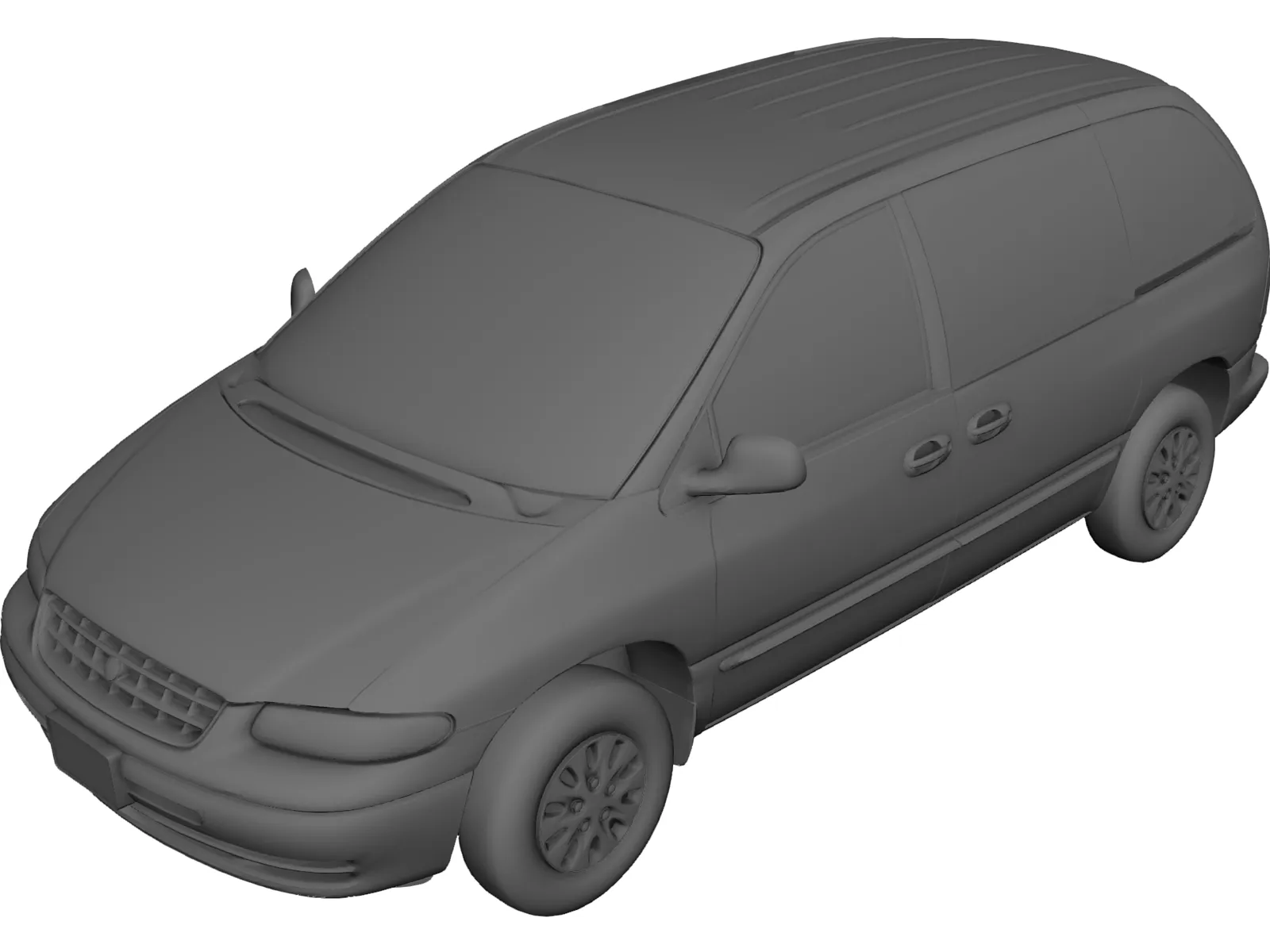 Plymouth Voyager (1997) 3D Model