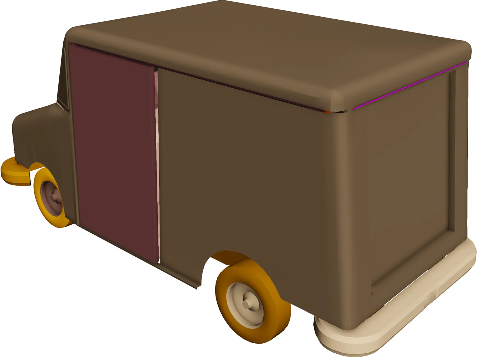 Mail Truck 3D Model