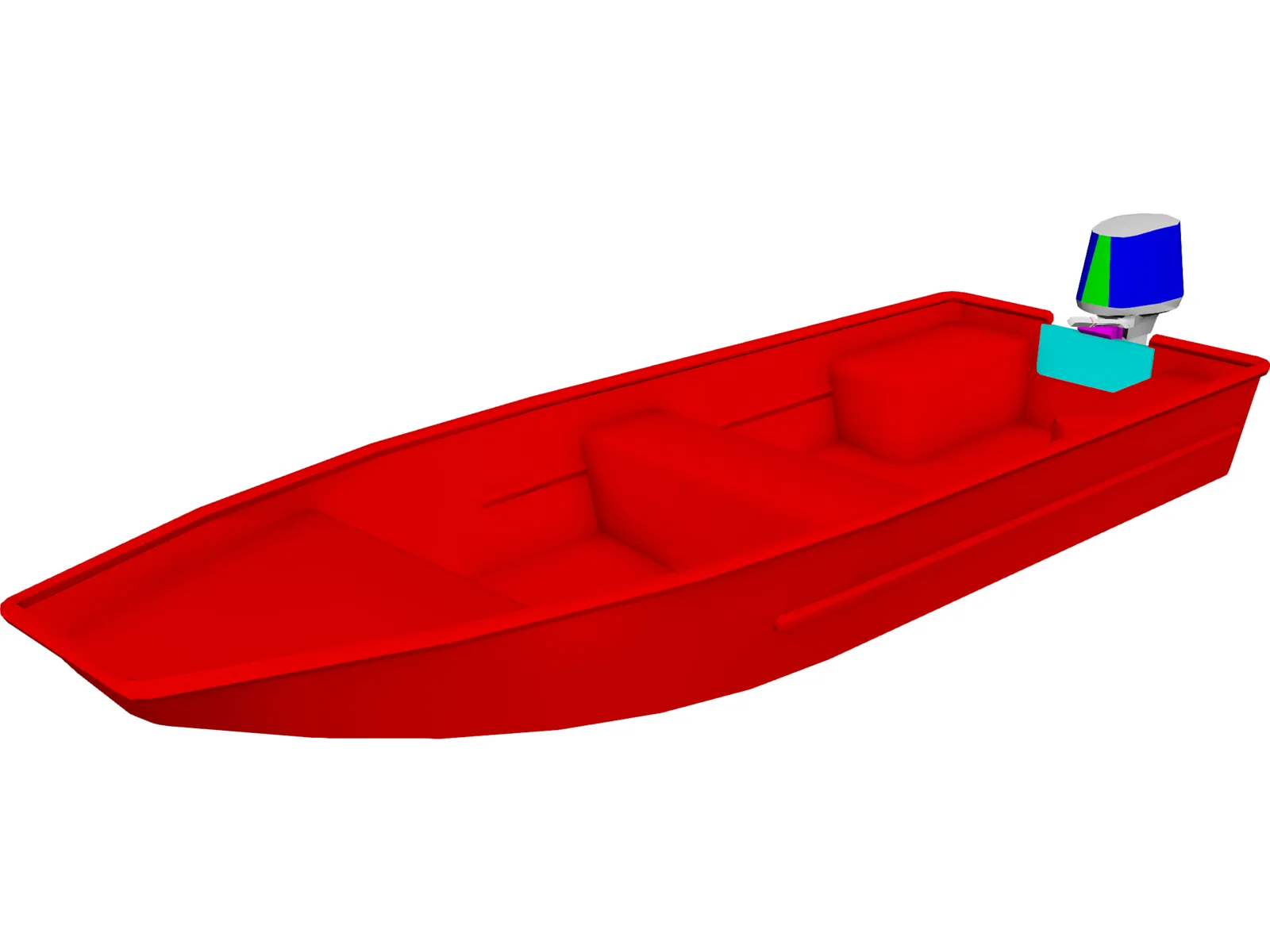 Skiff 3D Model