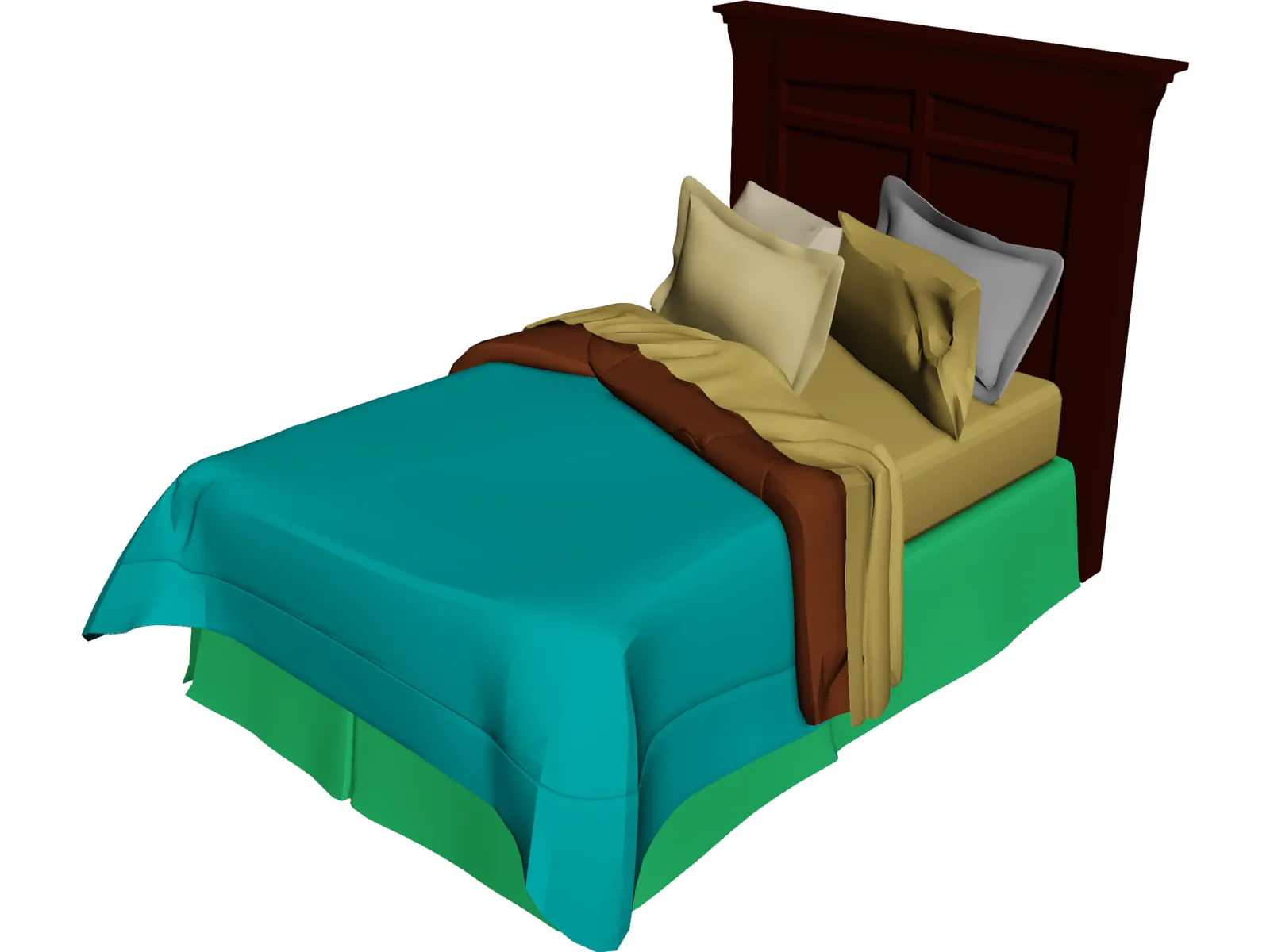 Bed Frame 3D Model - 3D CAD Browser